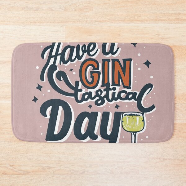Item preview, Whimsical Gin-Tastical Day Typography designed and sold by ZedOhEe.