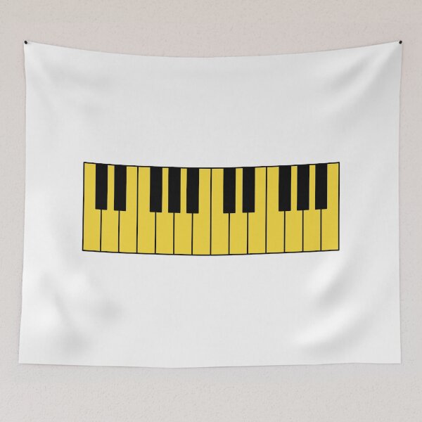 Item preview, Piano keyboard yellow designed and sold by Inspirationmotivation.