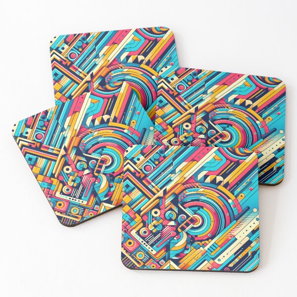Item preview, Colorful Retro Abstract Design designed and sold by D-Dreamweaver.