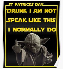 St Patricks day angry leprechaun Poster