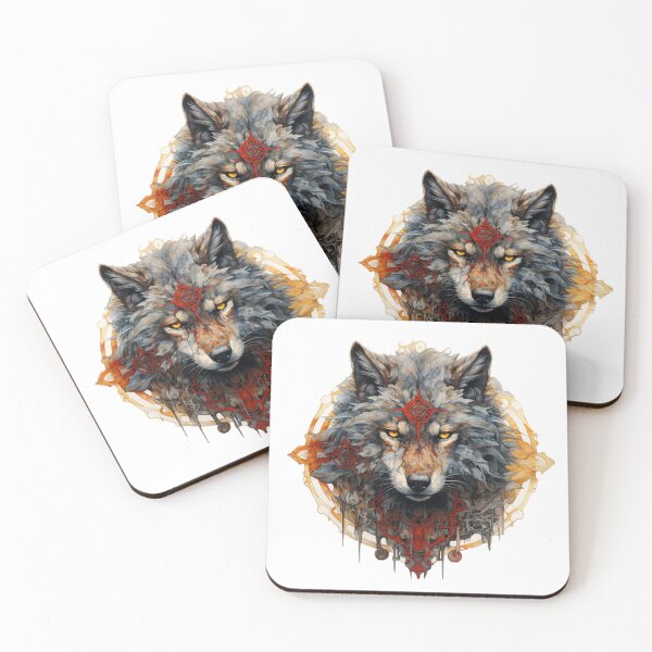Item preview, Wolf Totem designed and sold by Stickermagician.
