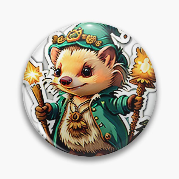 Item preview, Hedgehog Enchante with dual staffs designed and sold by gamertex.