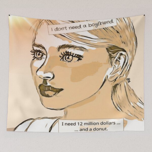 Item preview, I Need 12 Million Dollars and a Donut designed and sold by gleefulme.
