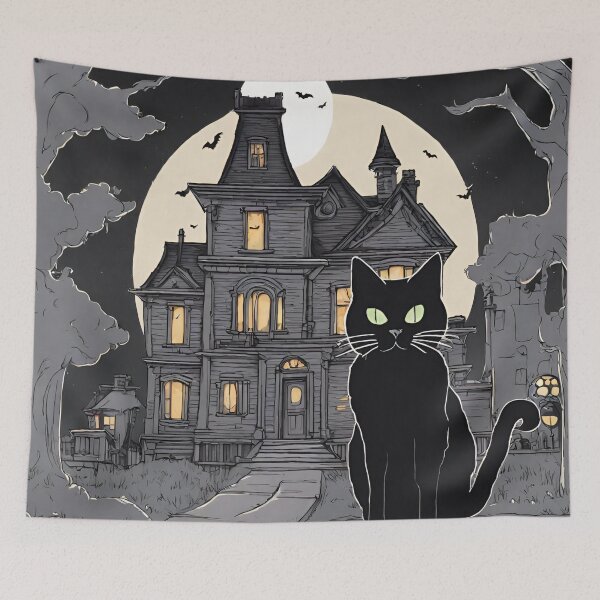 Item preview, Guardian of the Haunted Manor designed and sold by cozycozyart.