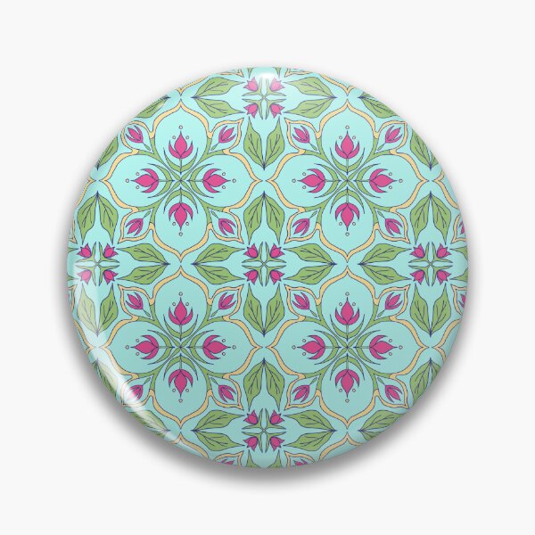 Item preview, Pink tulip floral pattern  designed and sold by ellieblues.