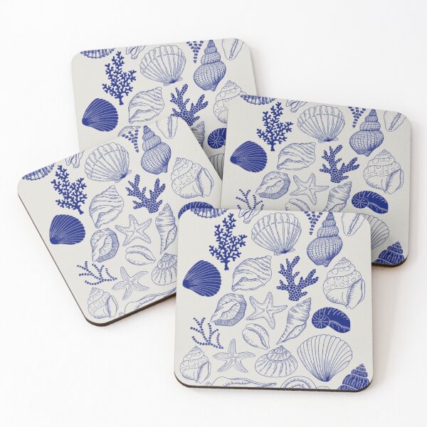 Item preview, Seashells Print Poster designed and sold by beautyinlove.