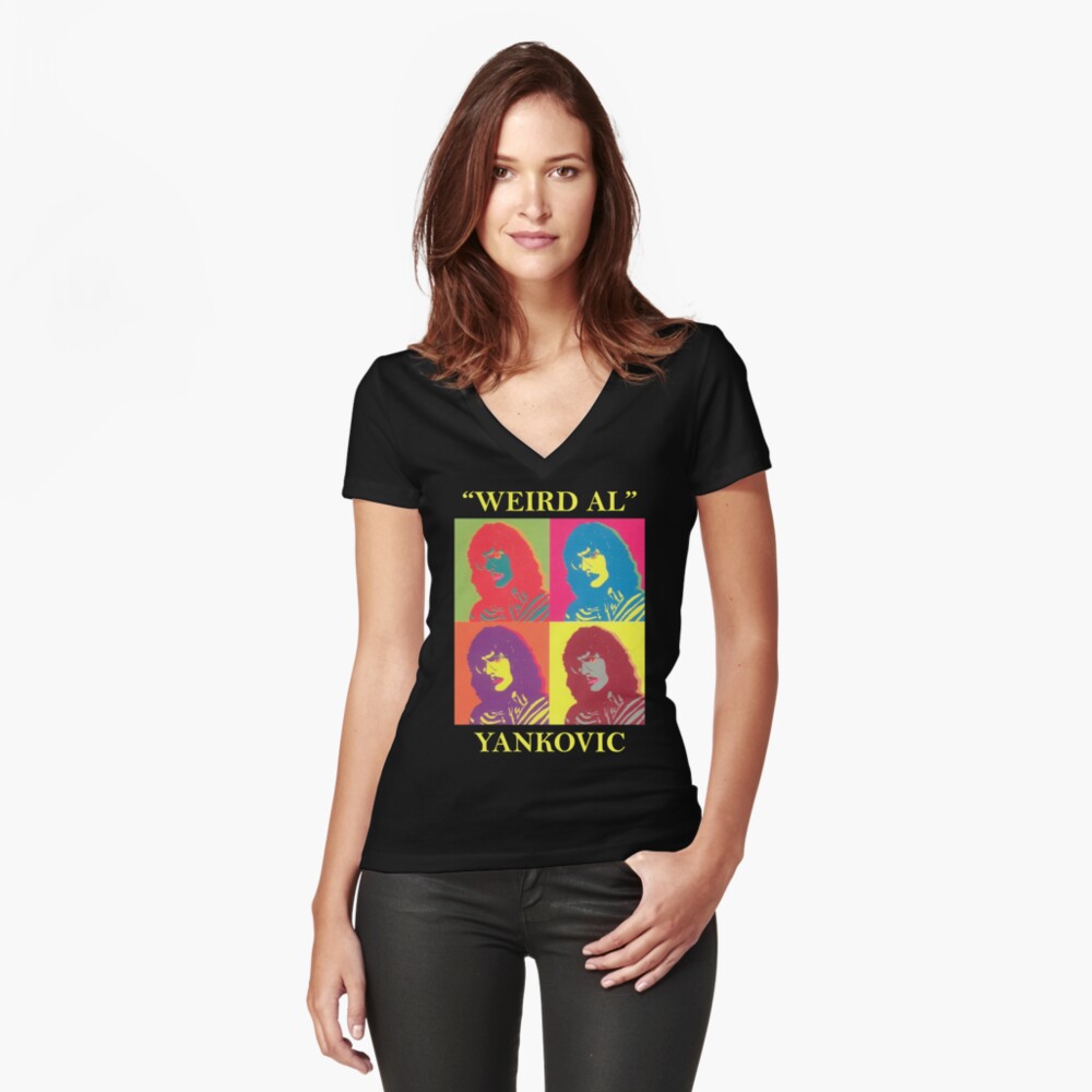 Item preview, Fitted V-Neck T-Shirt designed and sold by pangafre1.