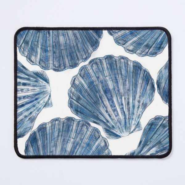 Item preview, Blue Seashells Aesthetic Ocean Art Print designed and sold by beautyinlove.