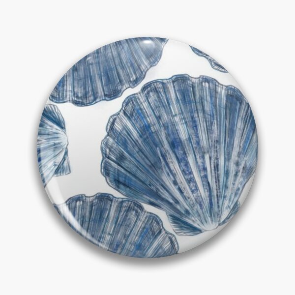 Item preview, Blue Seashells Aesthetic Ocean Art Print designed and sold by beautyinlove.
