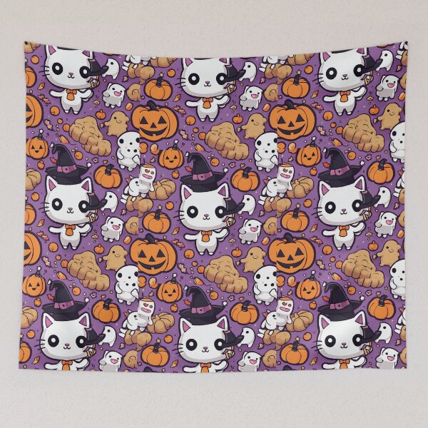 Item preview, halloween cat designed and sold by TFrequencyStore.