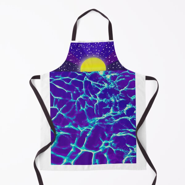 Item preview, Moon and sea wave - night colors designed and sold by Rosamint.