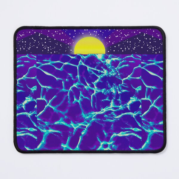 Item preview, Moon and sea wave -  night colors designed and sold by Rosamint.
