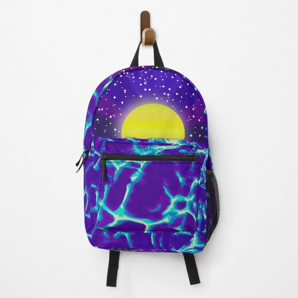 Item preview, Moon and sea wave - night colors designed and sold by Rosamint.