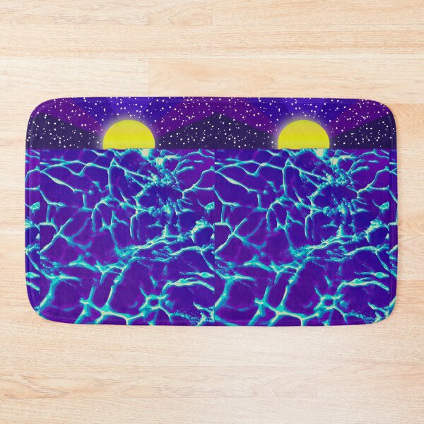 Item preview, Moon and sea wave -  night colors designed and sold by Rosamint.