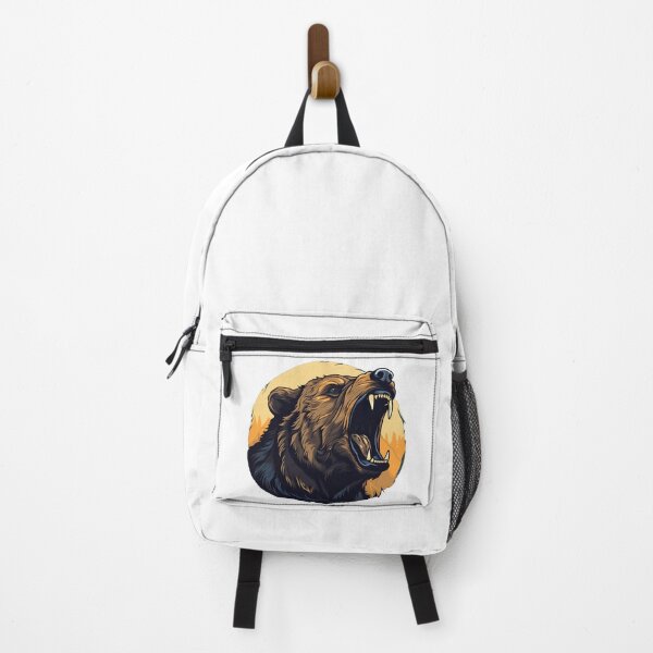 Item preview, Cartoon Style Grizzly Bear Painting Drawing Sticker, wall arts, Art Prints and More designed and sold by Kevin Lou.