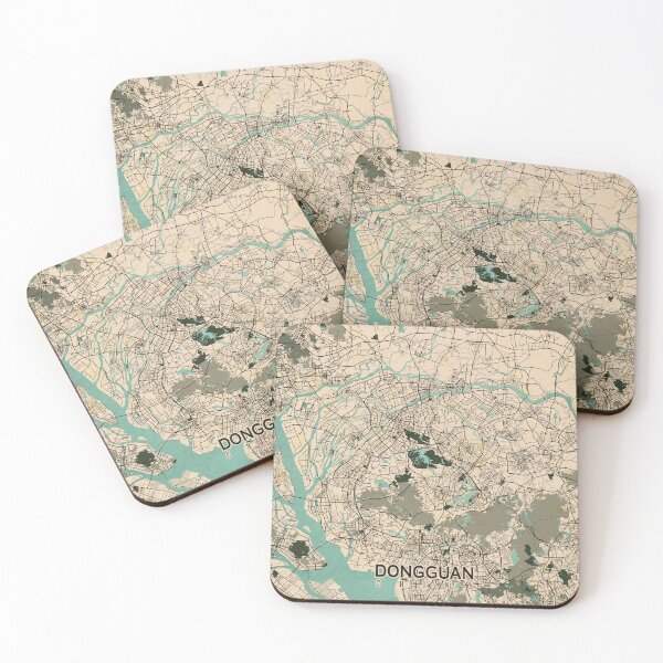 Item preview, Dongguan City Map of Guangdong, China  - Vintage designed and sold by deMAP.