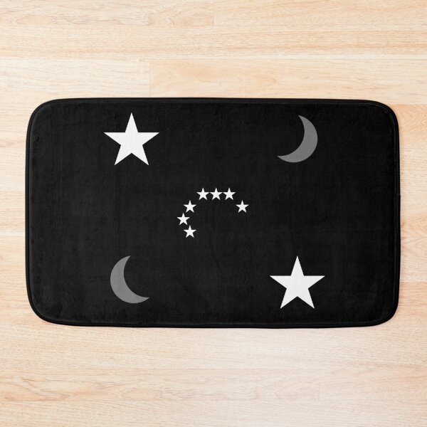Item preview, Gray Crescent Moons and White Stars in Black Night Sky designed and sold by ShaunSandhu.