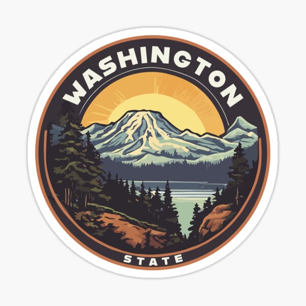 Item preview, Washington State Mountain Circle designed and sold by eknicole.