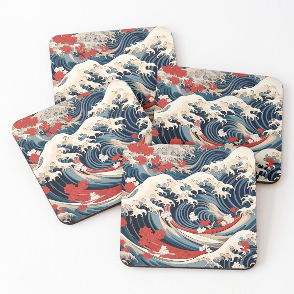Item preview, japanese waves pattern designed and sold by MyKaiUS.