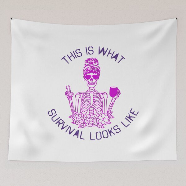 Item preview, This is what survival looks like - Purple designed and sold by paperbluebird.