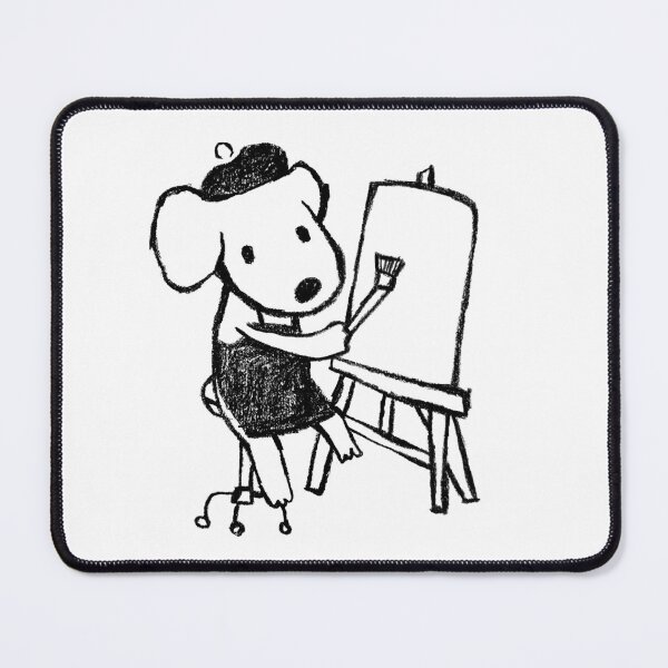 Item preview, Drawing White Dog Artist Puppy designed and sold by purple-Q.