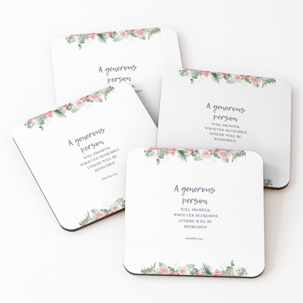 Item preview, A Generous Person - Motivational Bible Quotes designed and sold by Kagaz Kala.