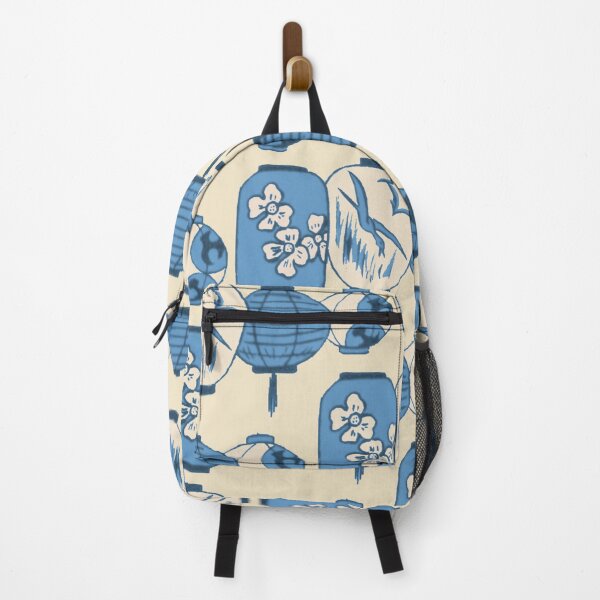 Item preview, Vintage Chinese Lantern Illustration Pattern (BLUE) designed and sold by LansingOLeary.