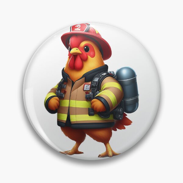 Item preview, Fancy Hero Chicken: The World's Firefighter in the Body of a Chicken!" designed and sold by TRONBOY.