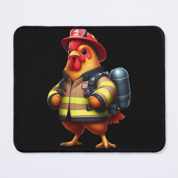 Item preview, Fancy Hero Chicken: The World's Firefighter in the Body of a Chicken!" designed and sold by TRONBOY.