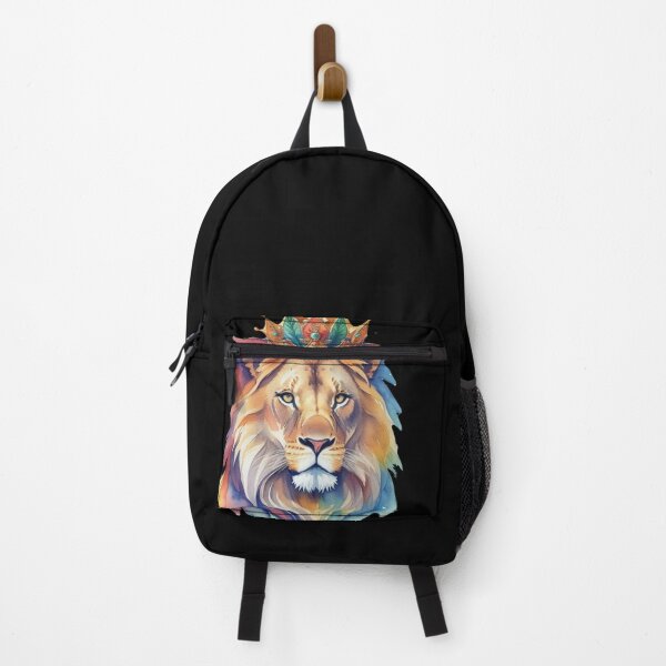 Item preview, Vibrant water color lion designed and sold by Gigglyvibes.