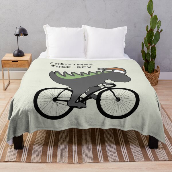 Item preview, Funny Dinosaur Christmas Tree On A Bike - Merry Christmas Dino designed and sold by ViewerEqualsPhoton.