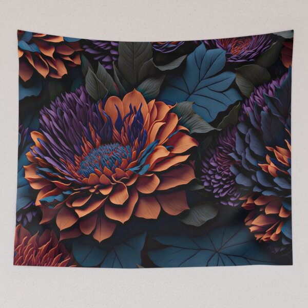 Item preview, "Blossoming Beauty: A Kaleidoscope of Colors in Close-Up Seamless Floral Patterns" designed and sold by Best-Art-32.