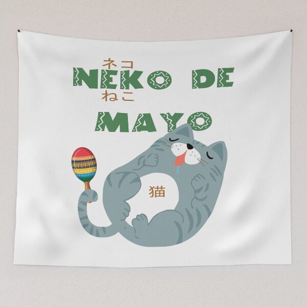 Item preview, Neko De Mayo Cinco De May Japanese Anime Kitty Cat designed and sold by merchhost.