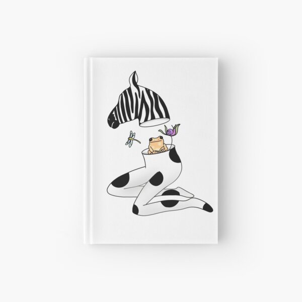Item preview, Zebra head with a black body and white stripes.  with beautiful legs  slender with frog  Snails and dragonflies hide, everything is black, stripes and many designed and sold by Grab-it-fast.