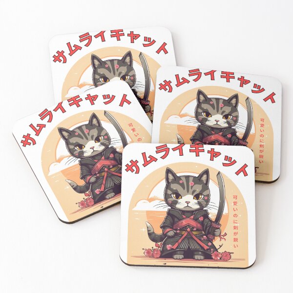 Item preview, Cat Samurai: Whisker Warrior  designed and sold by Meowtopia.