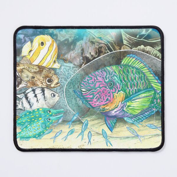 Item preview, Parrotfish Bubble designed and sold by Sadie James.