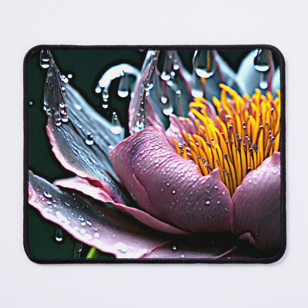 Item preview, "Glistening Jewels: Close-Up Captures of Water Droplets on Lotus Petals" designed and sold by Best-Art-32.