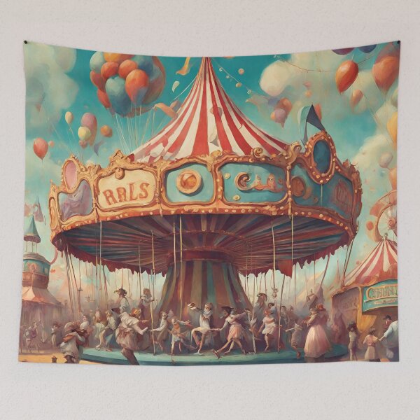 Item preview, Whimsical Funfair designed and sold by cozycozyart.