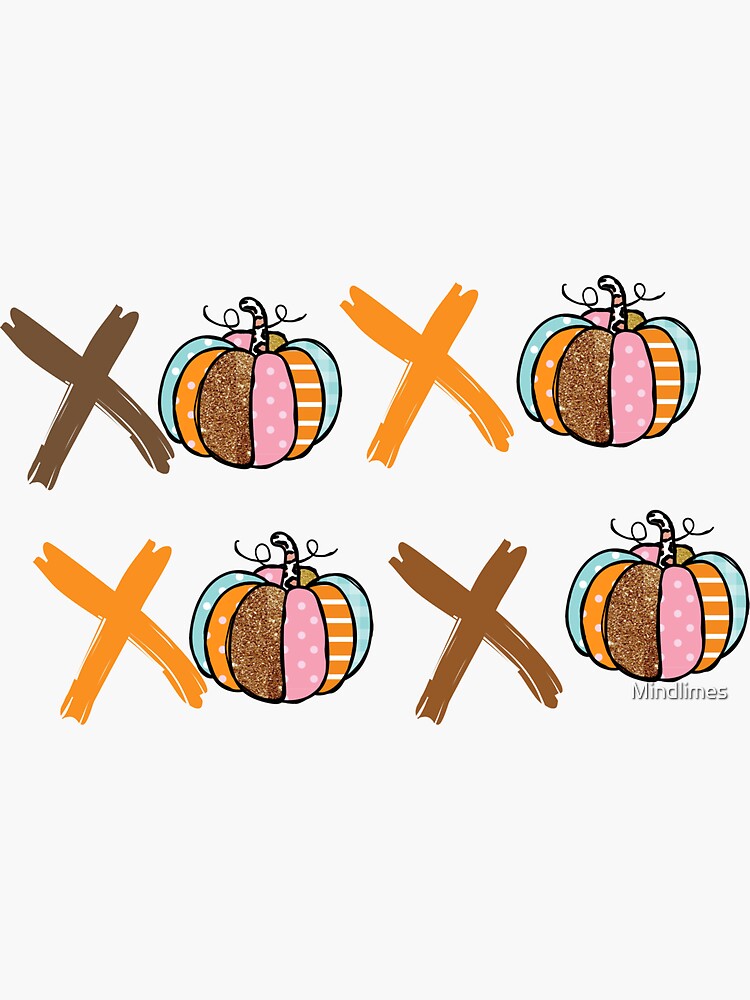 Vinyl Sticker: Patchwork Pumpkins Vinyl Sticker: Patchwork Pumpkins