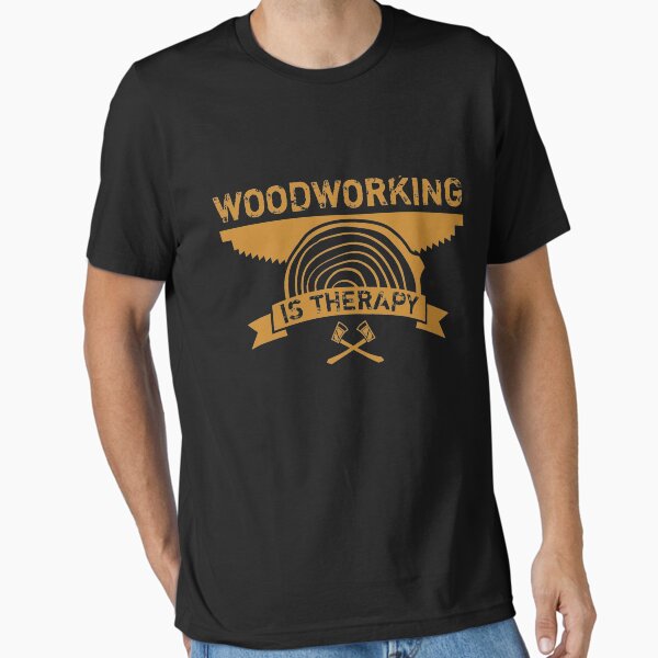 Item preview, Woodworking is my Therapy | Woodworking Gifts | Woodworking clothing | Woodworking Dad | Fathers Day Gift | Carpenter Gift | Woodworking Sayings | Gifts for Men | DIY Dad designed and sold by Kreature Look.