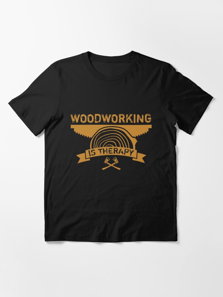 Woodworking is my Therapy, Woodworking Gifts, Woodworking clothing, Woodworking Dad, Fathers Day Gift, Carpenter Gift, Woodworking Sayings, Gifts for Men, DIY Dad Sticker for Sale by Kreature Look