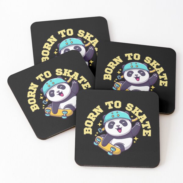 Item preview, Born To Skate Cute Panda Having Fun With Skateboard designed and sold by The magic  Yellow bus.