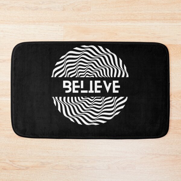 Item preview, Artistic 'Believe' T-Shirt - Black & White Mesmerizing Curls,Inspirational Quote Tee: Your Daily Dose of Motivation designed and sold by lemamis.