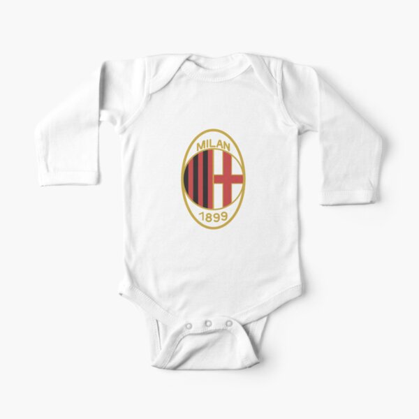 Ac Milan Logo Long Sleeve Baby One-Piece for Sale