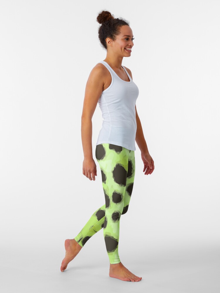 Legging for Sale avec l uvre Mod le De Gu pard Jaune Vert Clair