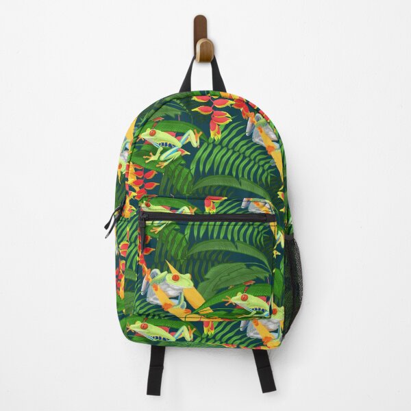 Item preview, Red Eyed Tree Frogs in the Jungle designed and sold by SquibbleDesign.