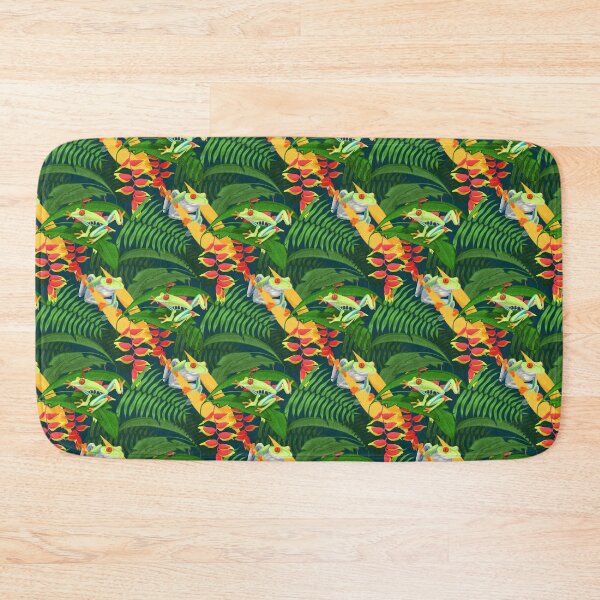 Item preview, Red Eyed Tree Frogs in the Jungle designed and sold by SquibbleDesign.