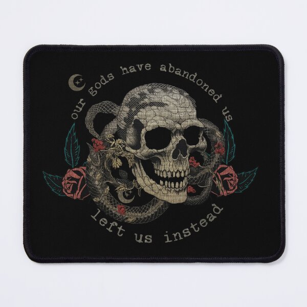 Item preview, The amazing Devil- Farewell Wanderlust Skull and Roses Embroidery Style Art designed and sold by Spellhound.