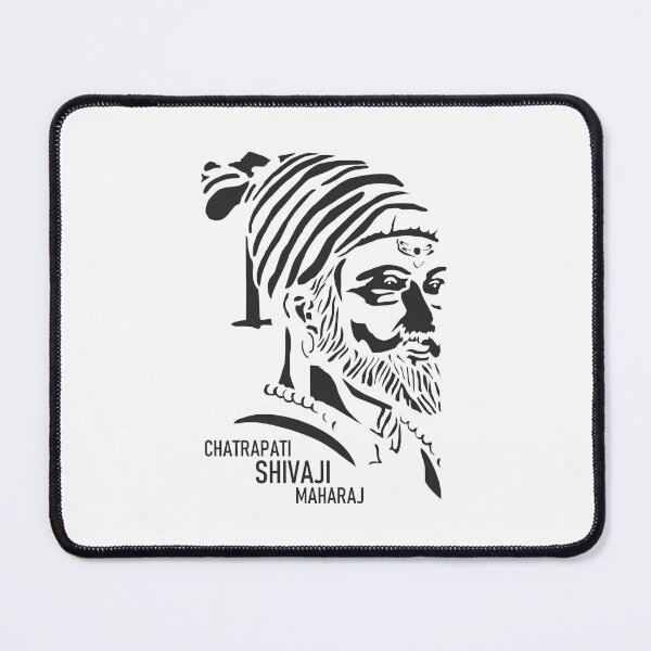 Item preview, Chatrapati Shivaji Maharaj's monochrome shadow portrait designed and sold by ShubhankarK.