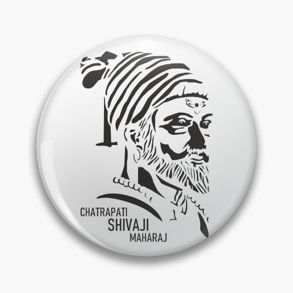 Item preview, Chatrapati Shivaji Maharaj's monochrome shadow portrait designed and sold by ShubhankarK.